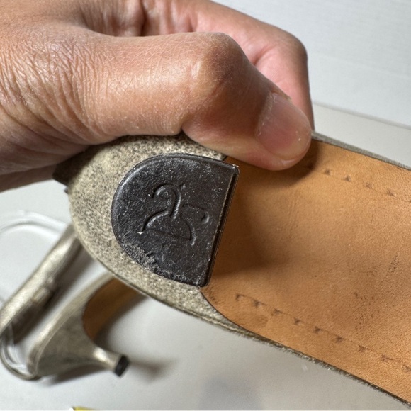 Vintage Donald J Pliner Slingback Y2K 90s Women's Open Toe Heels Size 7 - Picture 8 of 16